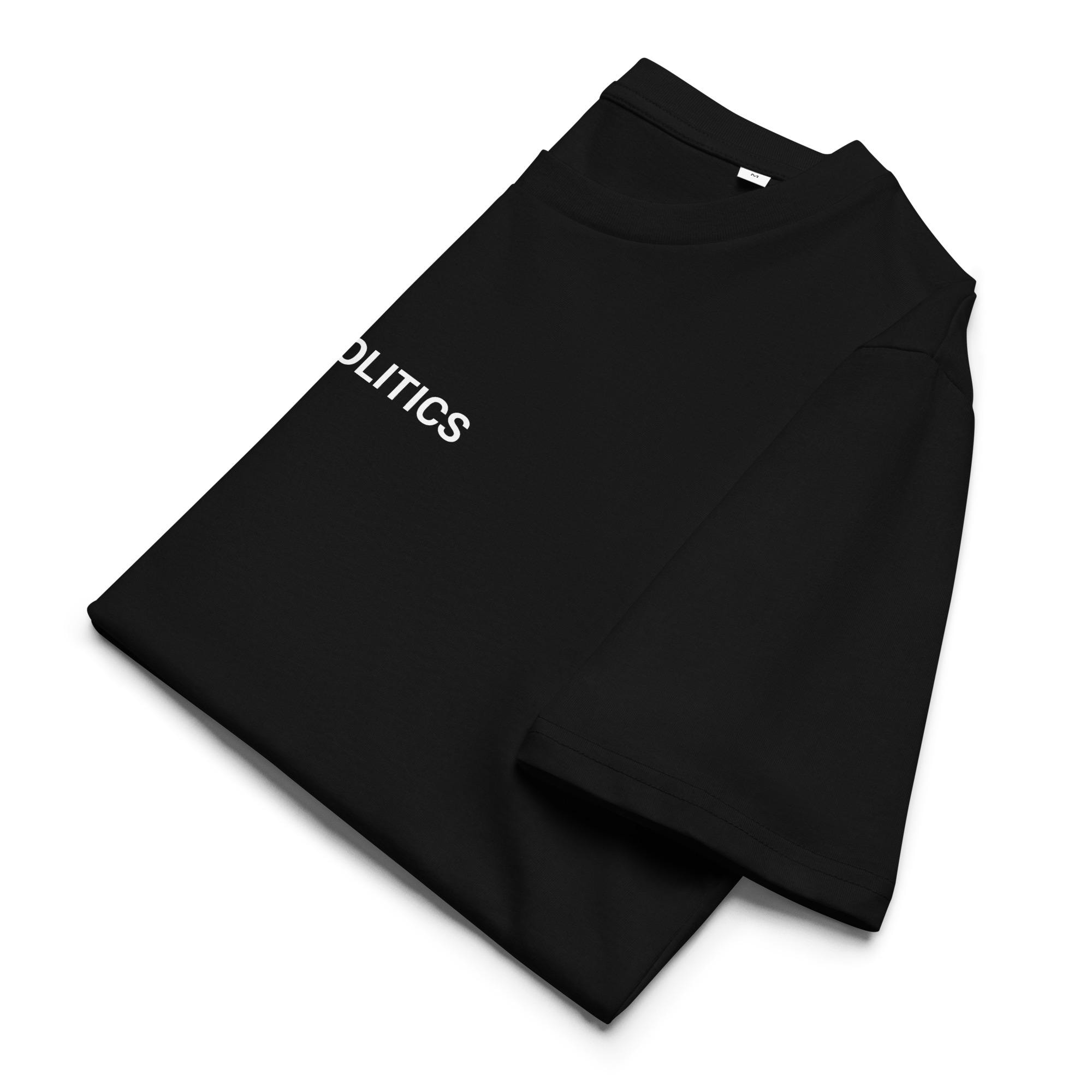 BIOPOLITICS ブラックTシャツ - ハイブリッドコラプスによる政治的 