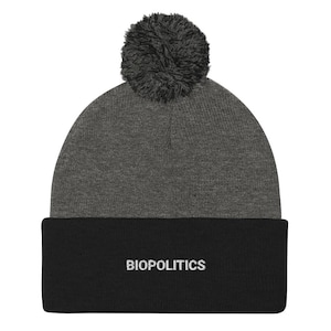 Biopolitics Pom-Pom Beanie — Official Hybrid Collapse Merch