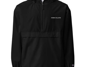 Embroidered Champion Packable Jacket — Hybrid Collapse Official Merch