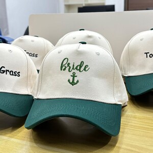 Custom Embroidered NauticalBride Bachelorette Trucker CapsPersonalized Bride Tribe Hats|Bridesmaids Gifts|Custom Hats for Bachelorette Party