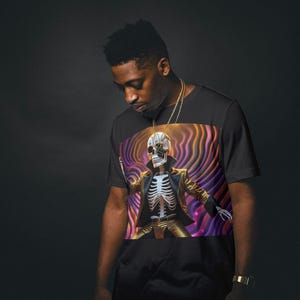 3 PNG Skeletons – Retro Disco Skull Bundle (300DPI) | Transparent Background | Funky Halloween Clipart for UV Printing & Sublimation