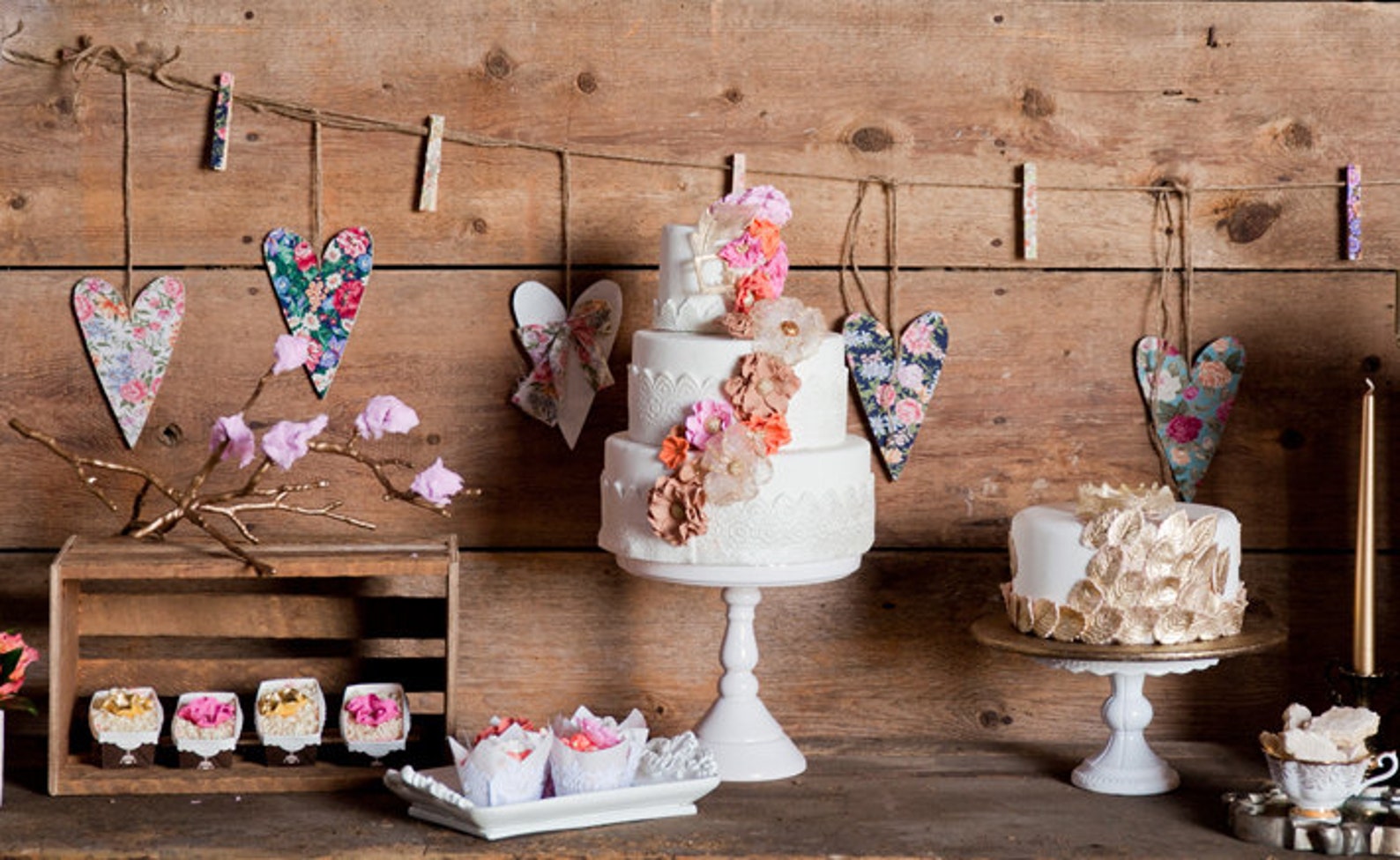 FLORAL HEART Wedding Wooden Heart Rustic Bohemian Decoration, Choose