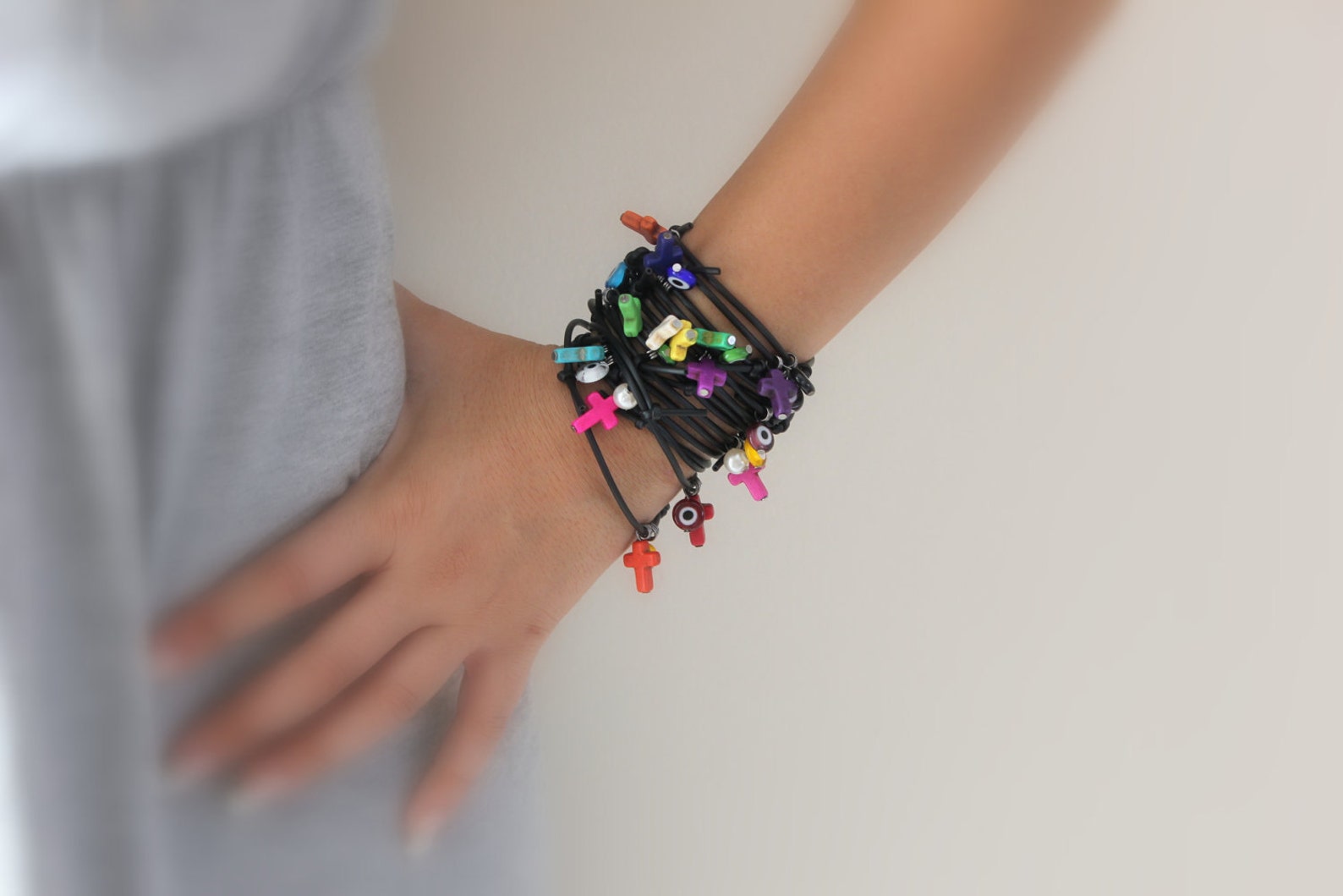 Rubber Cross Bracelets