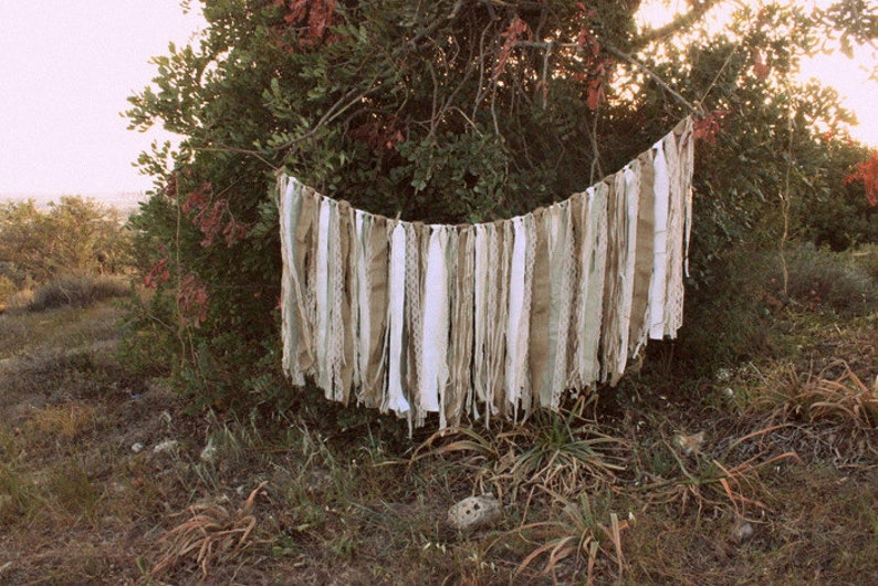 SALE Wedding Garland Vintage Lace Valance Anthropologie Inspired reception Lace Garland Fabric Bunting Rustic Wedding Decor bunting image 4