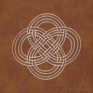 Celtic Knot Design Printable Wall Art Brown Set of 4-8x10- Instant ...