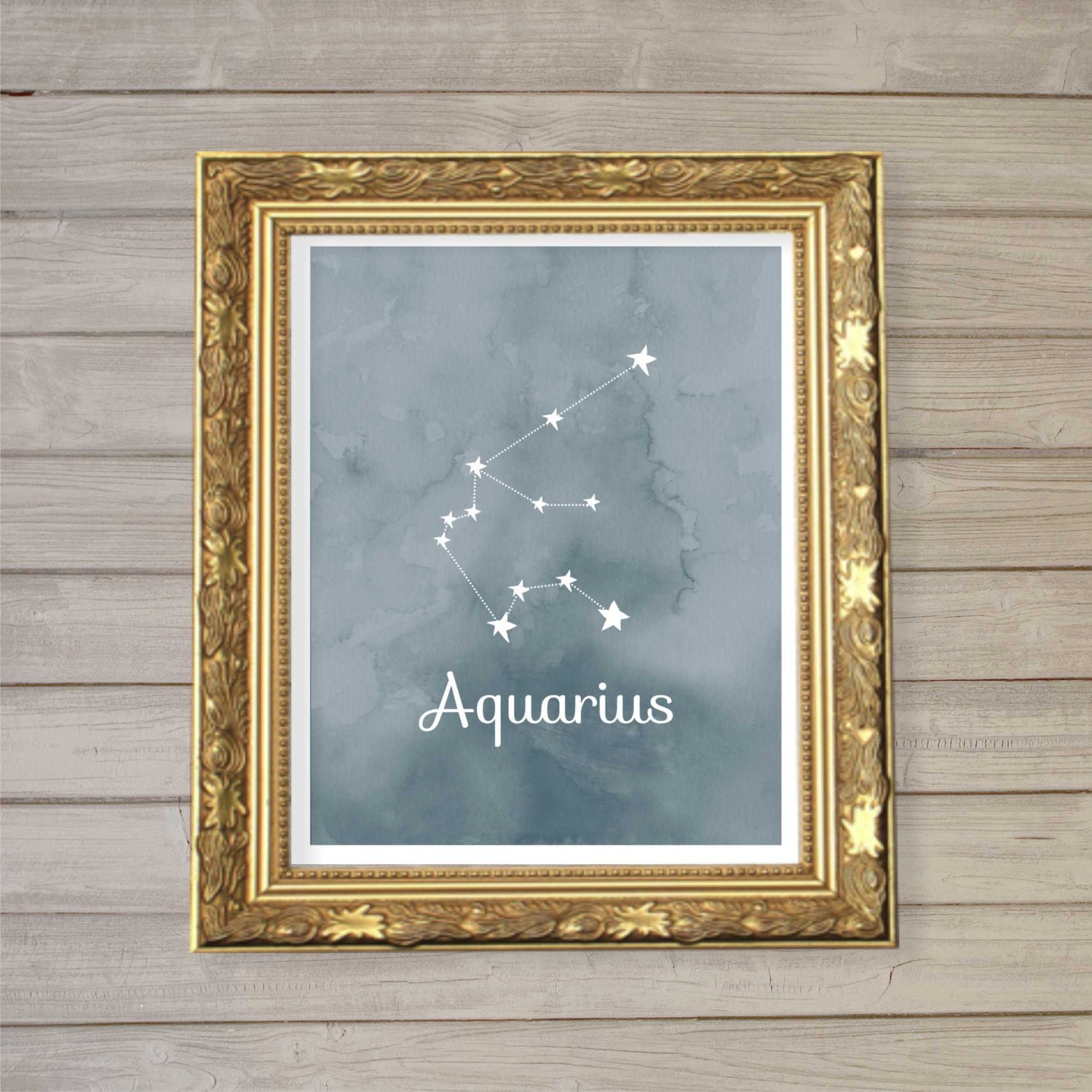 Zodiac Sign Poster Astrology Wall Art Printable Poster Home Decor Aquarius Sign Poster Astrology Poster Wall Art Aquarius Poster
