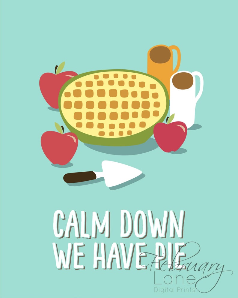 Funny Kitchen Printable Wall Art Prints Set of 4 Turquoise | Etsy