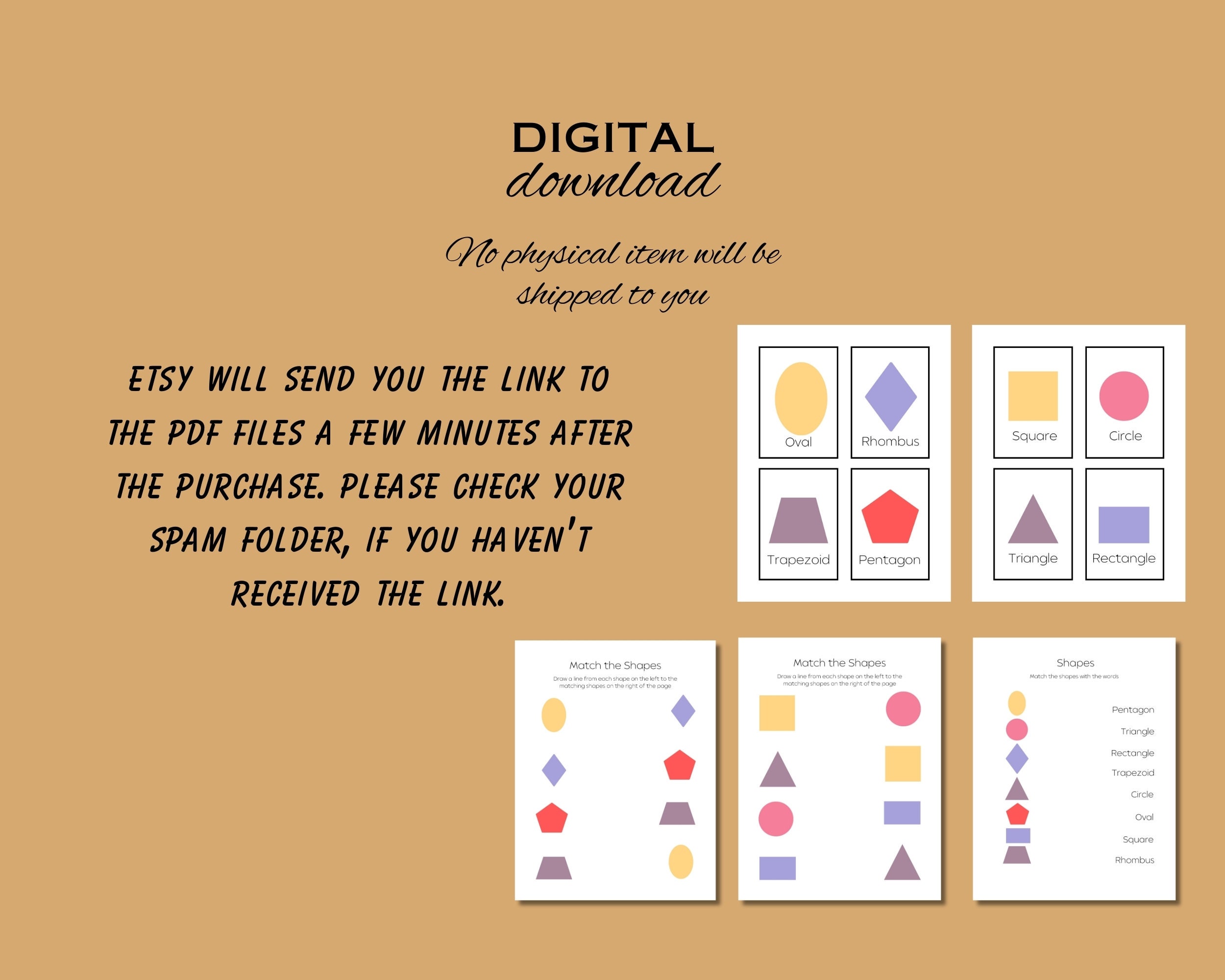 Printable Shapes Flash Cards and Worksheets, Pre School Cards ...