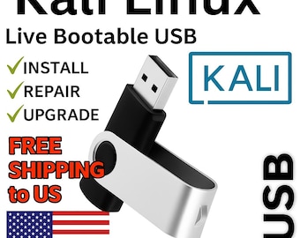 Kali Linux 2025 USB – Live Bootable Flash Drive | Etyczny haker, testy penetracyjne