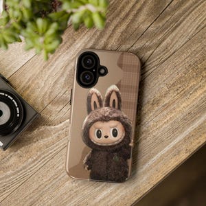 Cute Bunny Phone Case, Kawaii Phone Cover, Tough Cases for iPhone, Fun Gift Idea for Kids, Birthday or Holiday Present