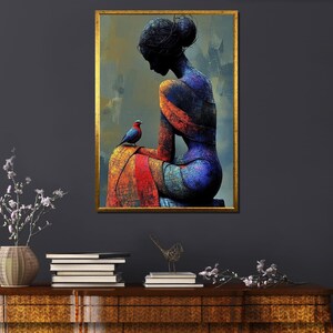Abstract Eye Canvas Print: Modern Woman&#39;s Face Art