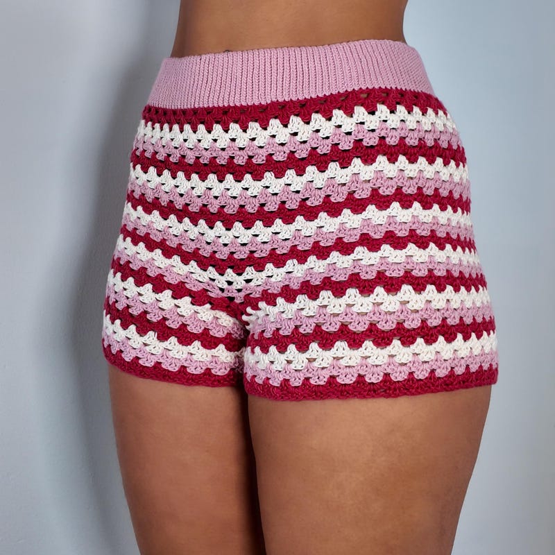 Crochet Beach Shorts Etsy