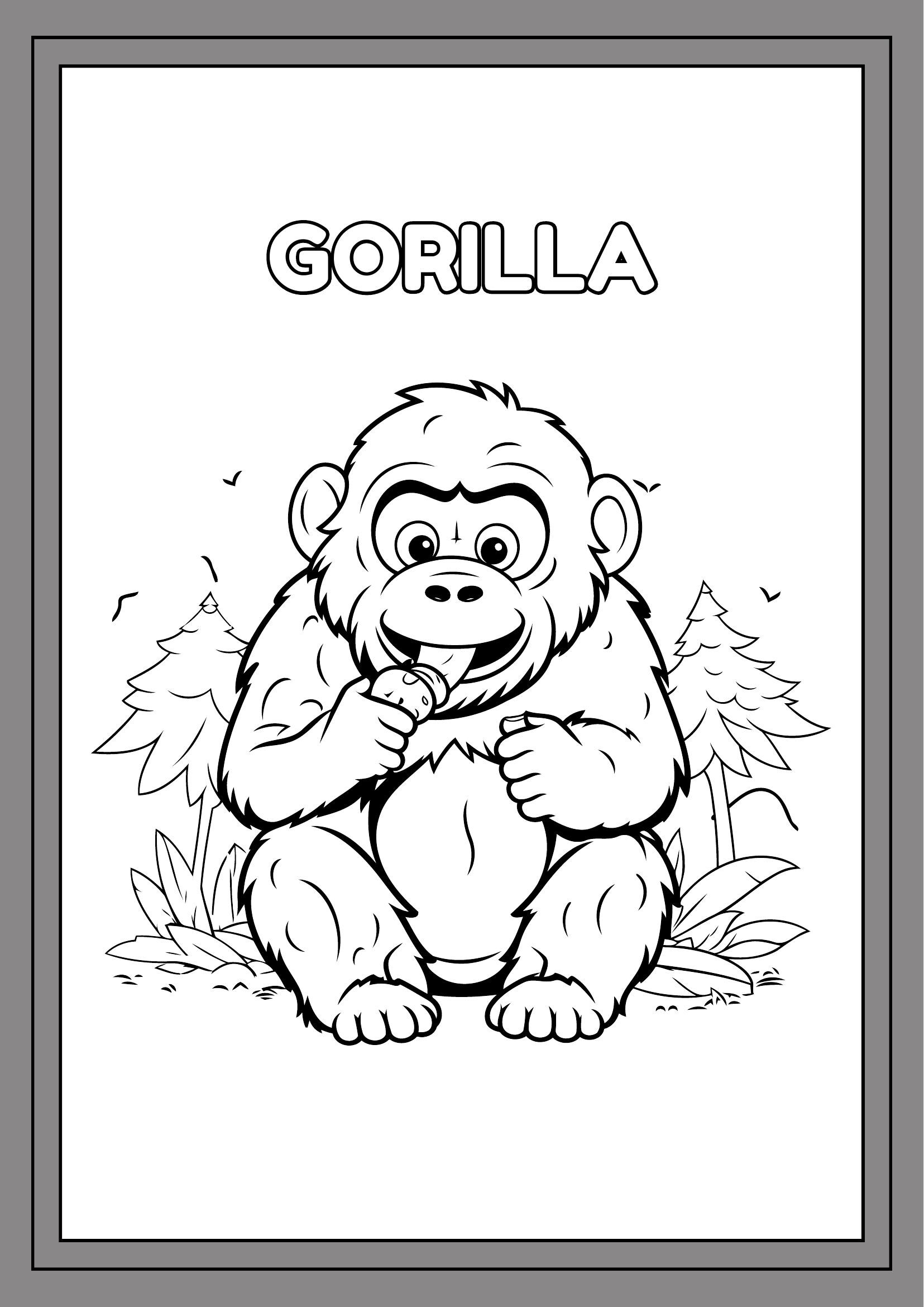 7-page Land Animal Coloring Book | Printable Jungle & Safari Coloring