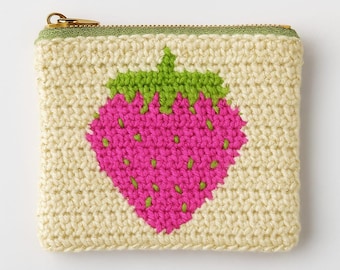 Strawberry Crochet Square Pattern: Tapestry Motif (PDF Pattern