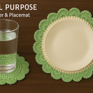 Crochet Daisy Coaster & Placemat Pattern: Easy Spring Decor (PDF Tutorial