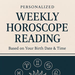 あなたの日付、時間、場所に基づいてパーソナライズされた週間ホロスコープ読み取り占星術出生チャートPDF