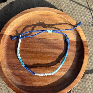 Adjustable Multicolour Wax String Bracelet | Handmade Boho Surfer Bracelet | Split colour Style Friendship Jewelry | Beach gift | Ocean gift