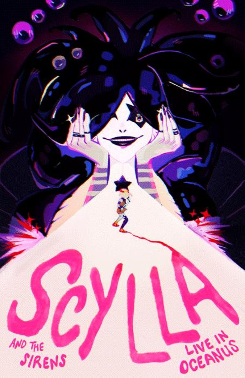 SCYLLA and the Sirens Poster - Etsy