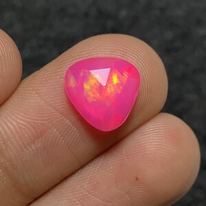 Ethiopian Opal Rose Cut Cabochon Gemstone Size - 10x10x4 MM - M70