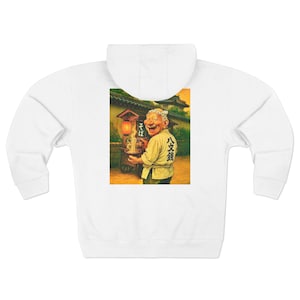 Hachimonsen character &quot;Suzunomori Hachigoro&quot; Zip Hoodie, Cute Anime Jacket, Japanese Style Hooded Sweatshirt, Unisex Kawaii Outerwear
