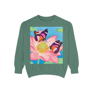World Butterfly Ukiyoe Series No.4, Sweatshirt, Gift for Nature Lovers, Unique Butterfly Art Jumper, Unisex Pullover, Vintage Style