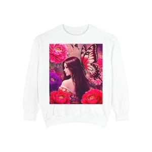 World Butterfly Ukiyoe Series No.13, Sweatshirt, Gift for Nature Lovers, Unique Butterfly Art Jumper, Unisex Pullover, Vintage Style