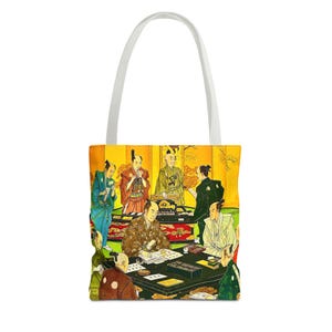 Japanese Ukiyo-e Series No.9 Tote Bag, Vintage Style Market Bag, Asian Art Shoulder Tote, Eco Friendly Shopping Bag, Japanese Art Bag