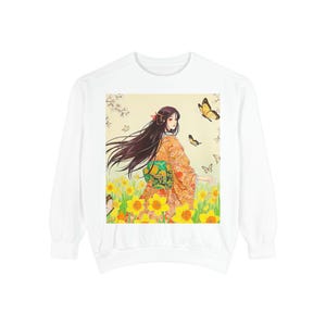 World Butterfly Ukiyoe Series No.9, Sweatshirt, Gift for Nature Lovers, Unique Butterfly Art Jumper, Unisex Pullover, Vintage Style