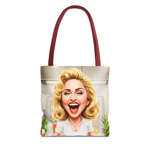 World Artist Parody Series "Madana" No.3 Tote Bag , Unique shoulder bag for Funny Music lovers