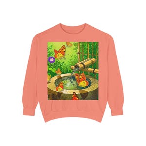 World Butterfly Ukiyoe Series No.7, Sweatshirt, Gift for Nature Lovers, Unique Butterfly Art Jumper, Unisex Pullover, Vintage Style