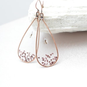 Mosquito earrings in teardrop resin Science jewelry PhD graduation gift Biology lab Genetics Neuroscience malaria virus research real insect