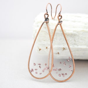 Drosophila Fruit Fly Teardrop Resin Earrings – Science Jewelry, PhD Graduation Gift, Biology Nerd Gift, Entomology Lab Accessory