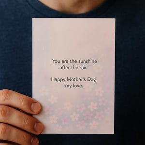 Printable Gift for New Mom – First Mother&#39;s Day Card – Baby Shower Digital Card – Minimalist PNG PDF JPEG – Mother&#39;s Day Printable