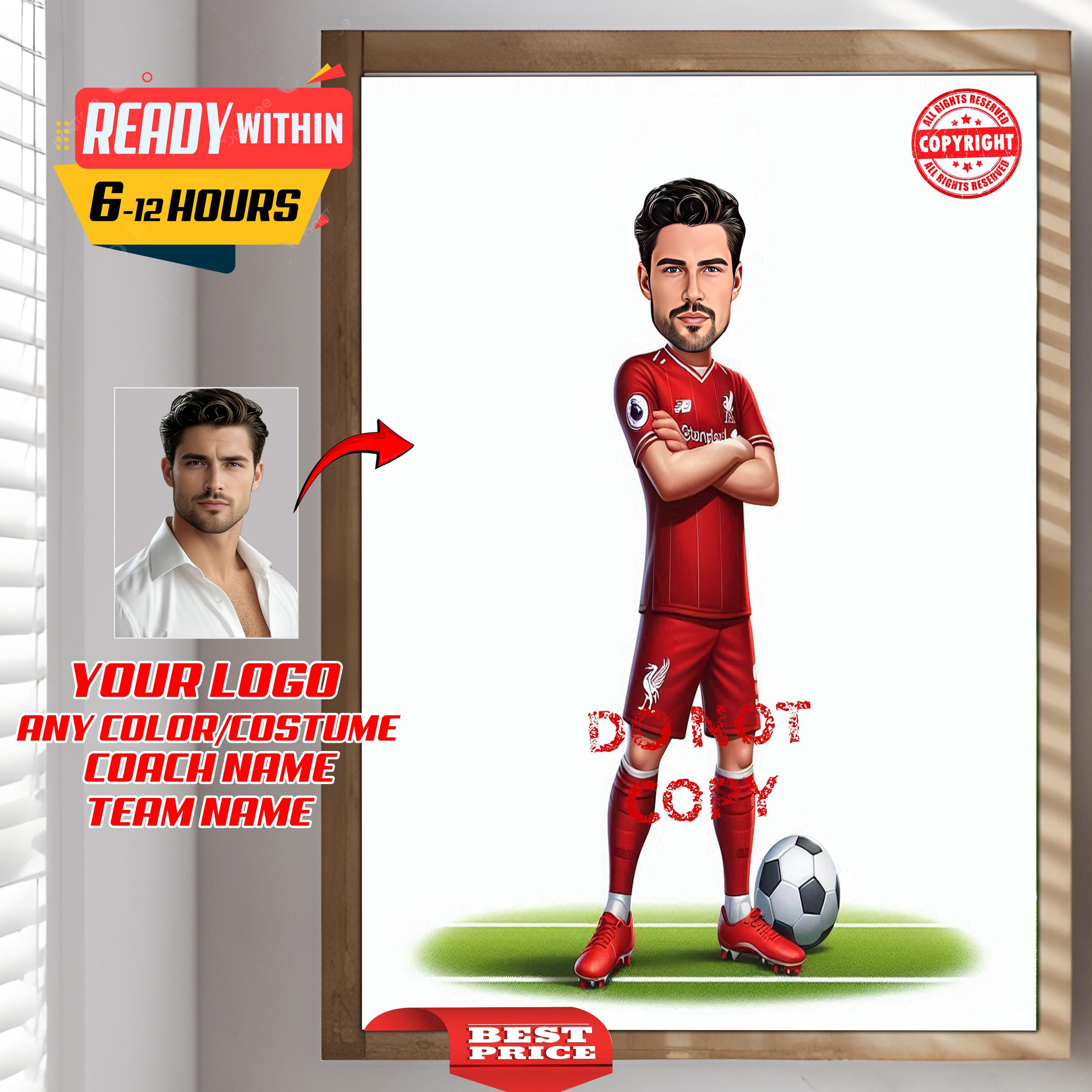 Liverpool Fabio Carvalho Football Figure 5cm