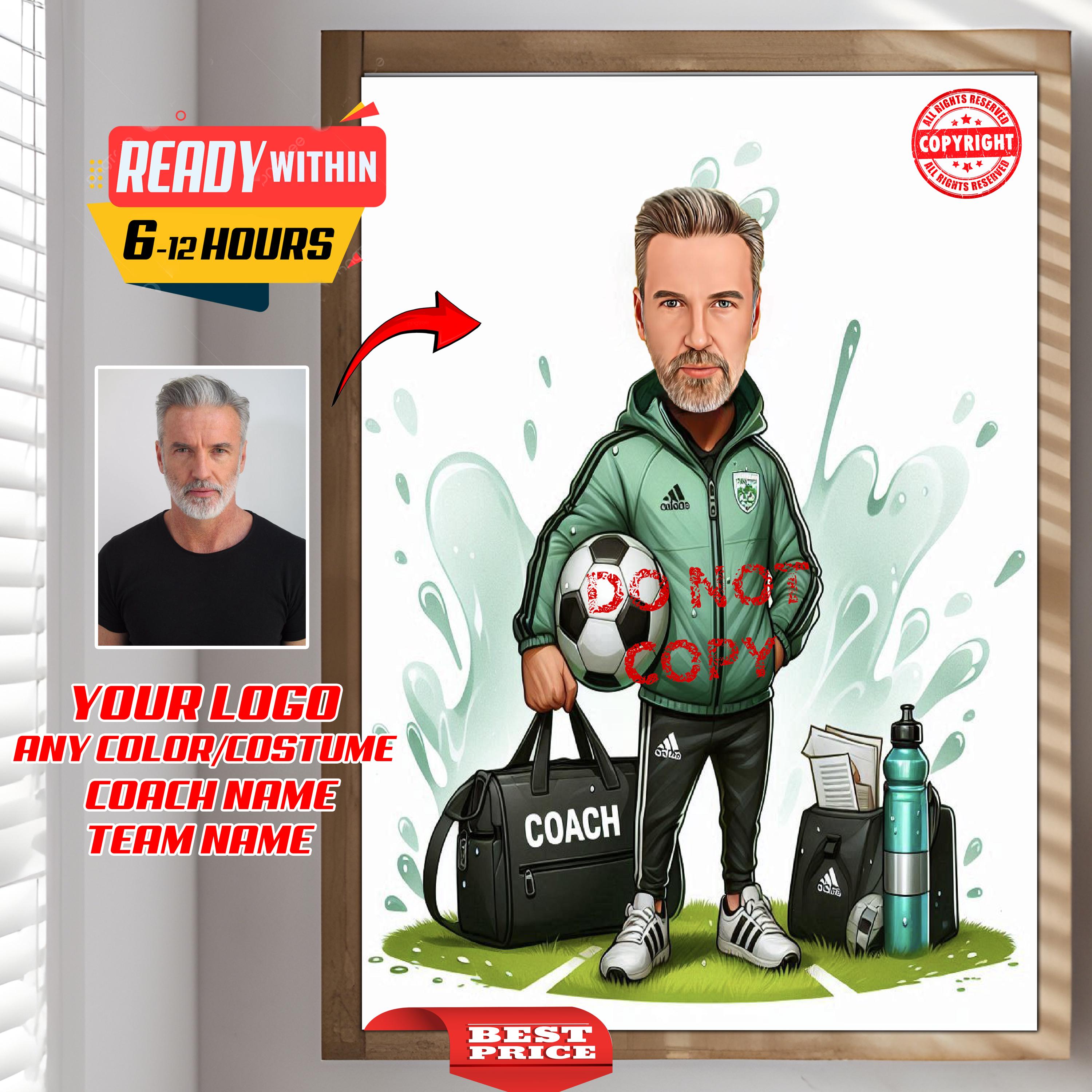 Idee regalo mister calcio Allenatore quadretto - ARTE GREEN