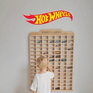 Handmade Wooden Car Garage • Toy Storage for 1/64 Cars • Birthday Gift for Little Boys