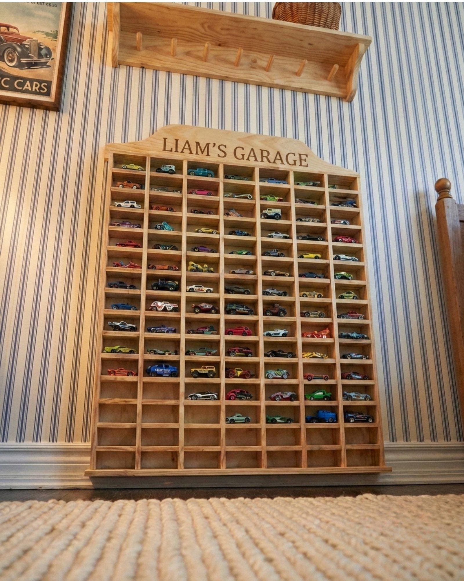 Wooden Car Display Shelf • Boys Room Wall Decor • Personalized Car ...