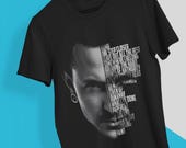 Chester Bennington Face + Linkin Park Hit Songs Design T