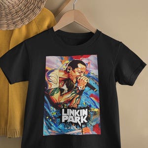 Chester Bennington Tribute Kids T-Shirt | Linkin Park Unisex Black Tee | Vibrant Colors | Toddler, Youth & Kids Sizes