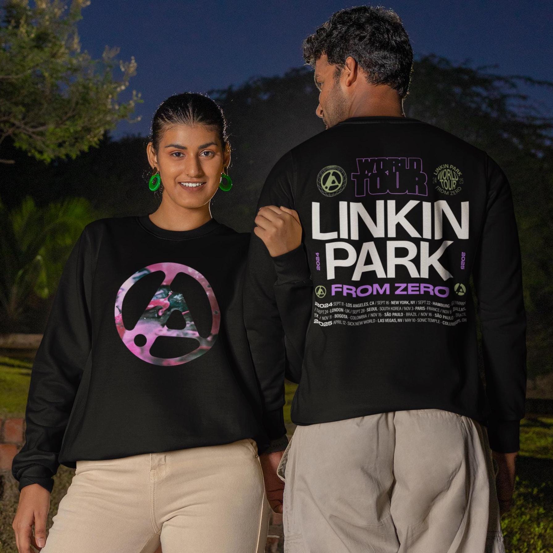 リンキンパーク　Linkin Park ワールドツアー Tシャツ 2025 Linkin Park From Zero World Tour 2025 Saitama Japan On Feb