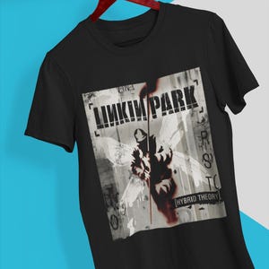Linkin Park Debut Hybrid Theory Album Cover T-Shirt | Classic Nu Metal Band Merch | Rock Graphic Tee and Sweatshirt, Unisex Fan Apparel