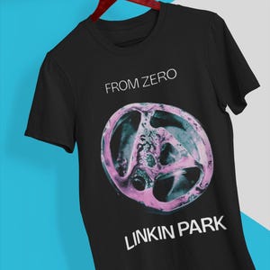 From Zero Linkin Park Pink Circle Logo T-Shirt & Sweatshirt – Soft Rock Band Merch, Vintage Y2K Style, Unisex Music Gift