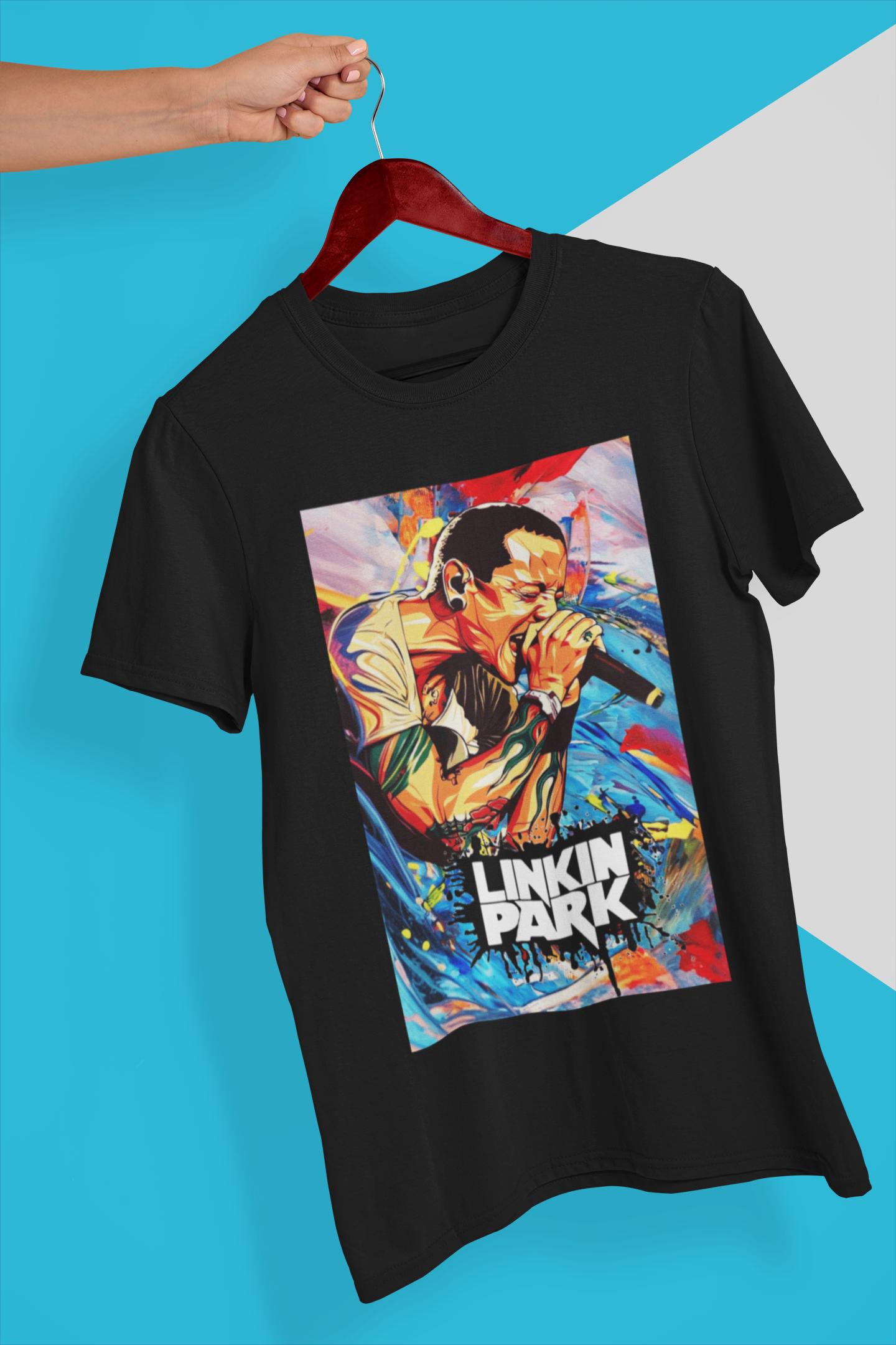 Chester Bennington Tribute Linkin Park Vibrant Colors T
