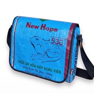 Bolso bandolera clásico reciclado Blue Frog