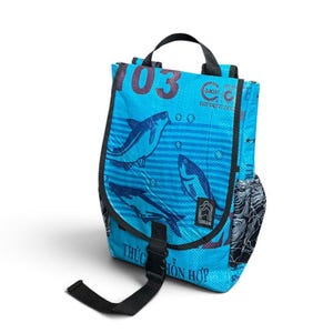 Mochila pequena, sustentável e durável