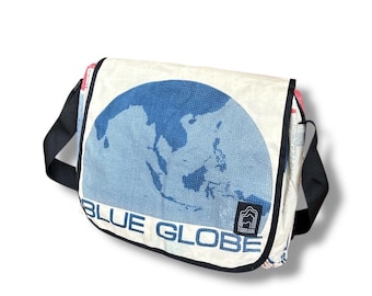 Bolsa mensageiro clássica reciclada