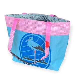 Recycled Barrel Tote Bag Stork