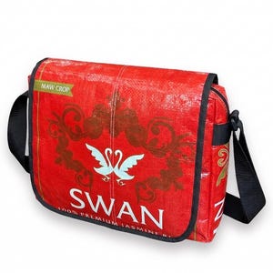 Bolso bandolera clásico reciclado Swan