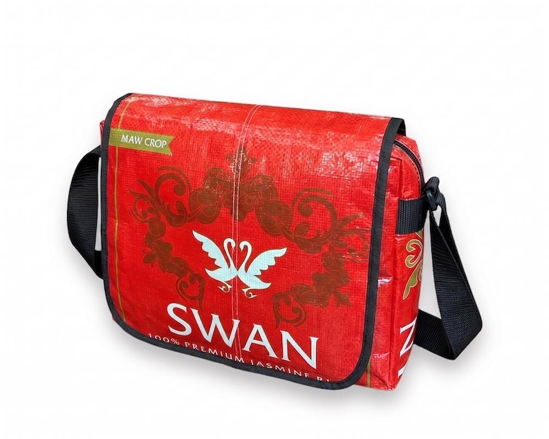 Bolso bandolera clásico reciclado Swan
