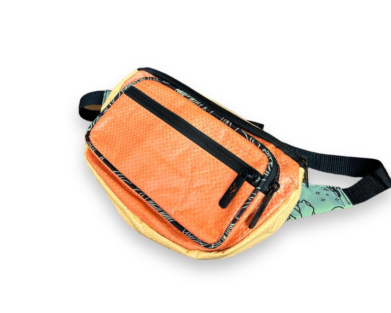 Sustainable Moon Bag Fanny Pack Yellow Tangerine